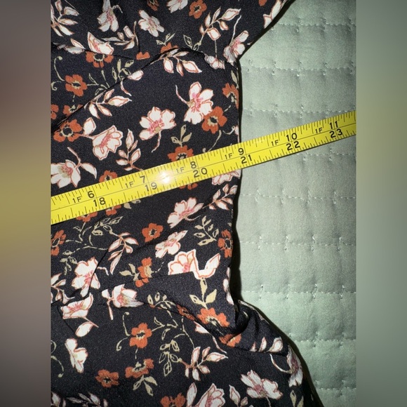 Lily Rose Floral Black Dress. Square-Rugged neckline. Size XXL. NWT - Picture 10 of 15